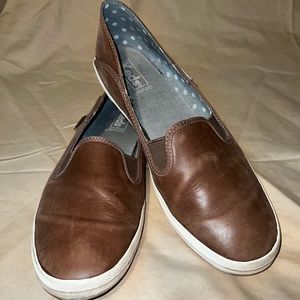 Keds Ortholite Brown Leather Womens Size 9.5